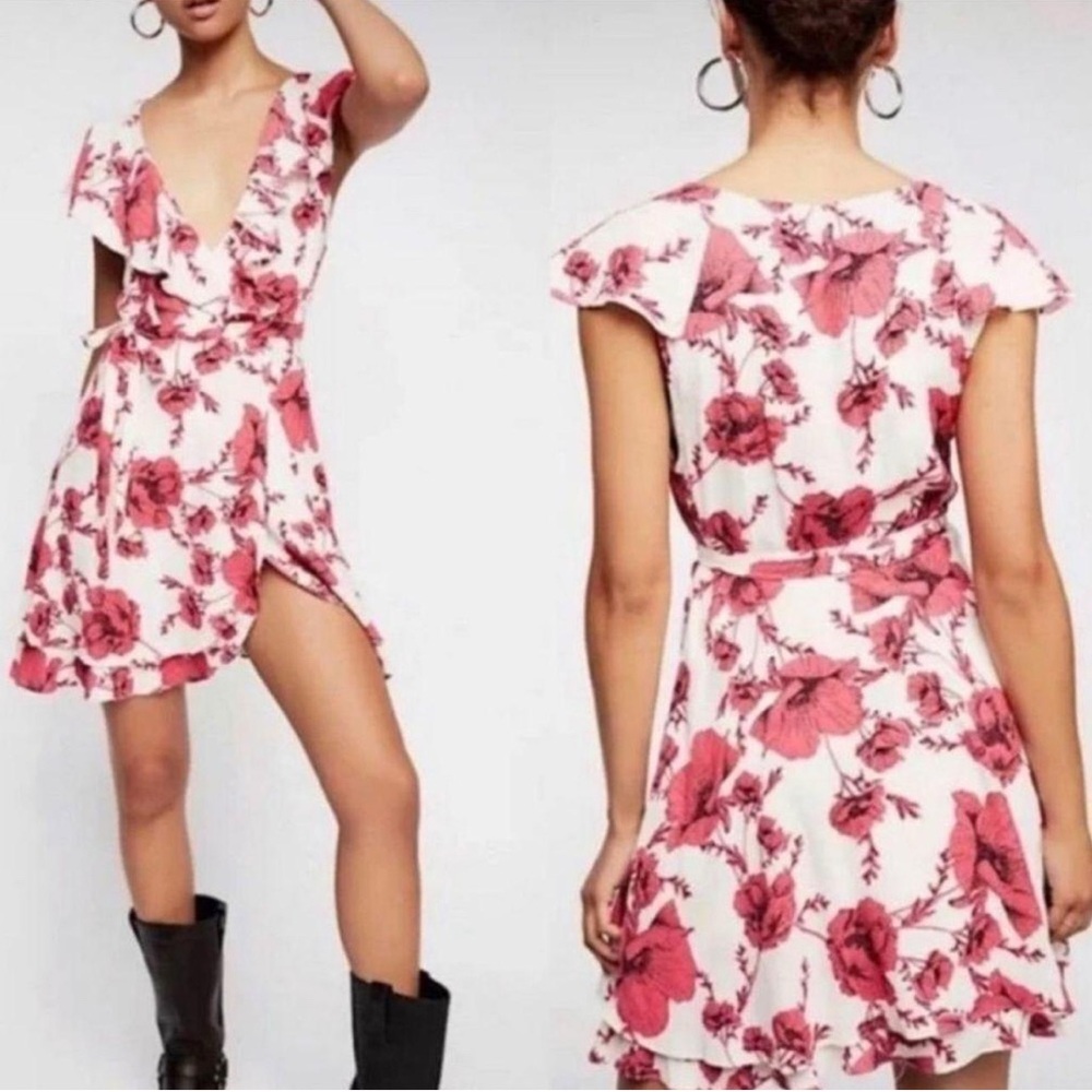 EUC Free Preople French Quarter Wrap Mini Dress S